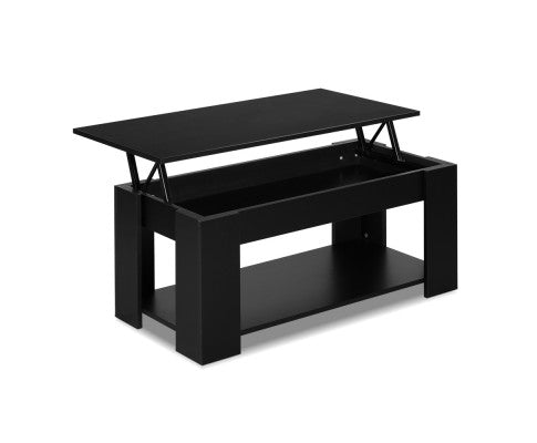 Coffee Table with Lift Up Top - Black