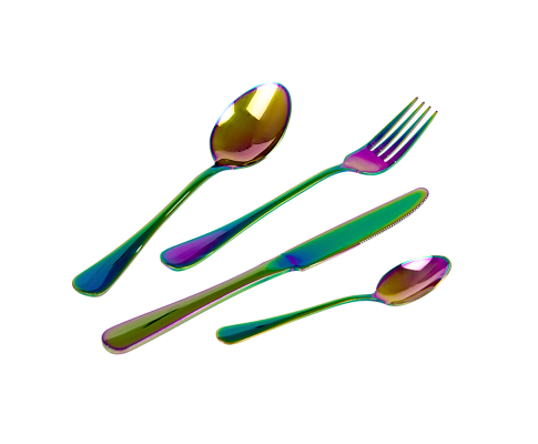 24PC Rainbow Stainless Steel Cutlery Set – Homeware & Co. Australia