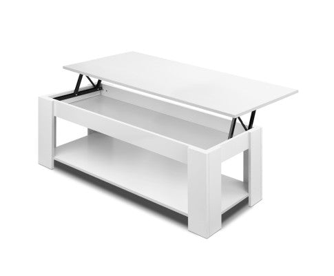 Coffee Table with Lift Up Top - White