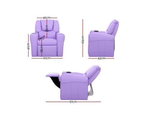 Kids Recliner Lounge - Purple