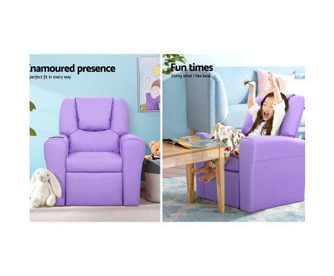 Kids Recliner Lounge - Purple