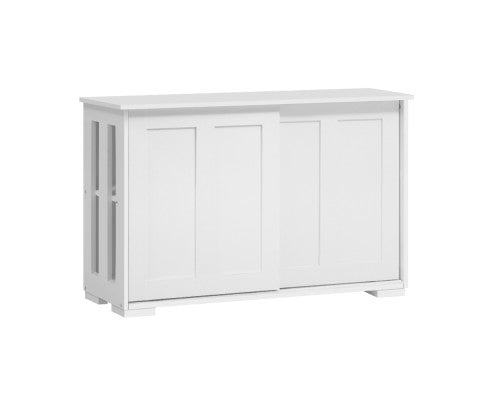 Sliding Door Buffet Cabinet - White