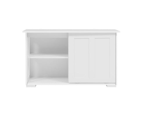 Sliding Door Buffet Cabinet - White