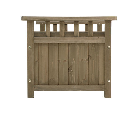 Outdoor Wooden Storage Bench Chest